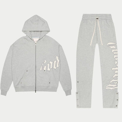 Godspeed OG Logo Sweatsuit V2 Heather Grey Set