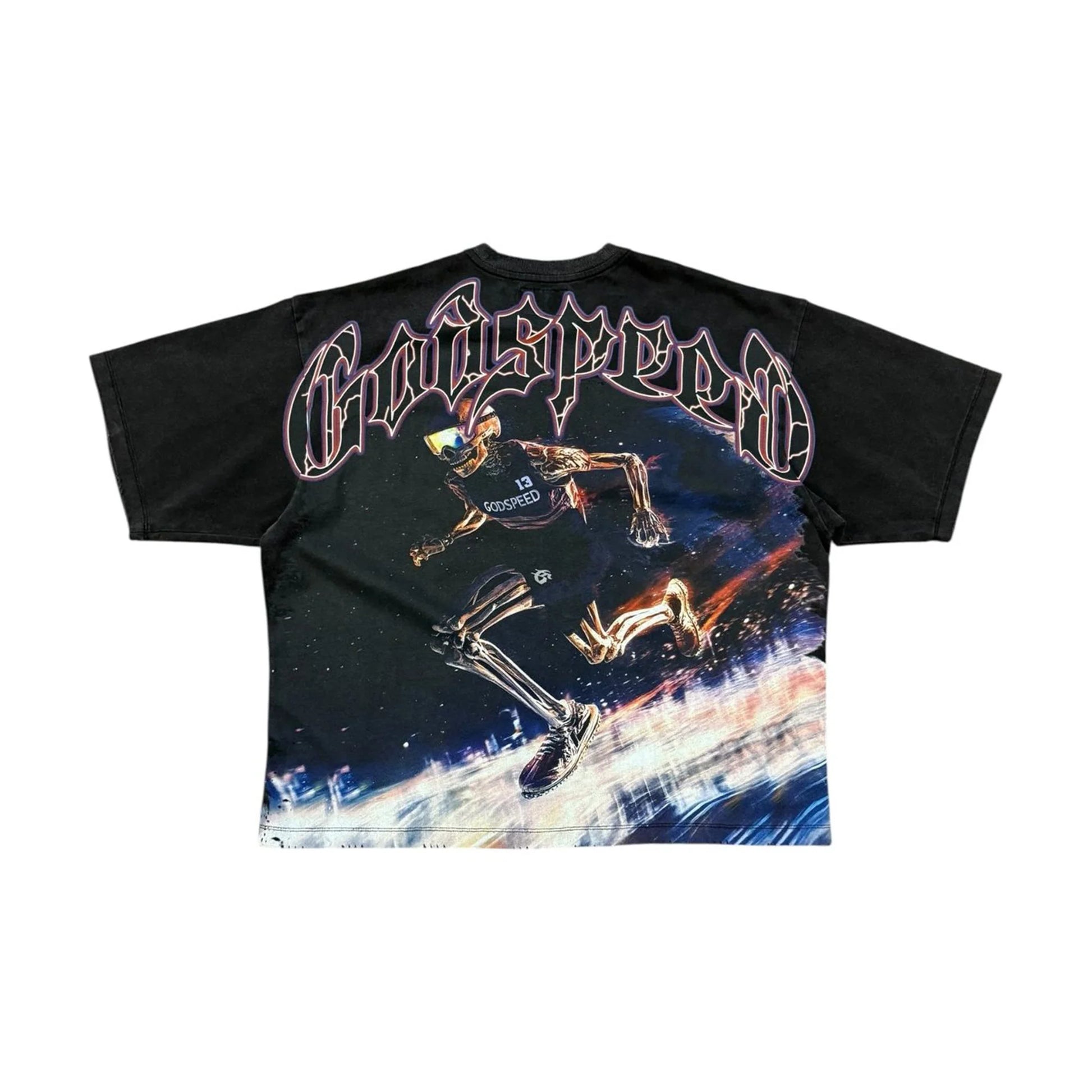 Godspeed Run Club Tee Black-Empxre Boutique