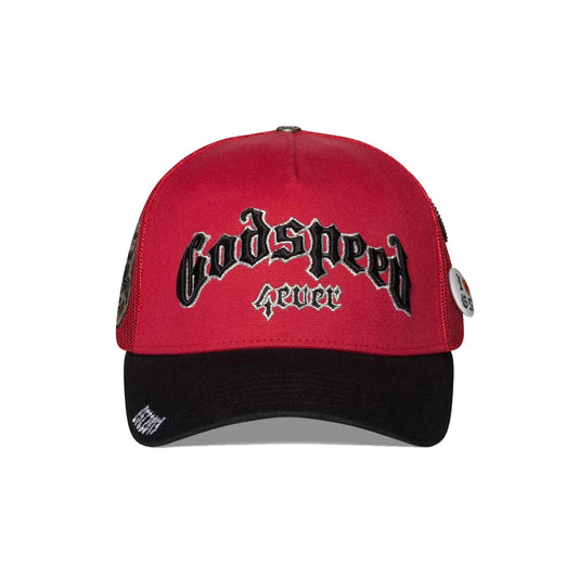 Godspeed Forever Trucker Red/Black