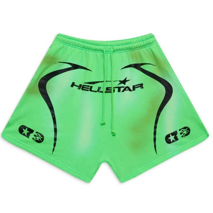 Hellstar Warm Up Shorts Neon Green