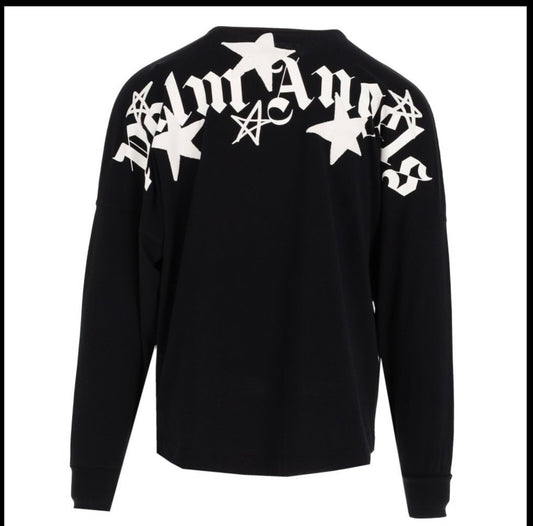 Palm Angels Shooting Stars Long Sleeve Tee FW21