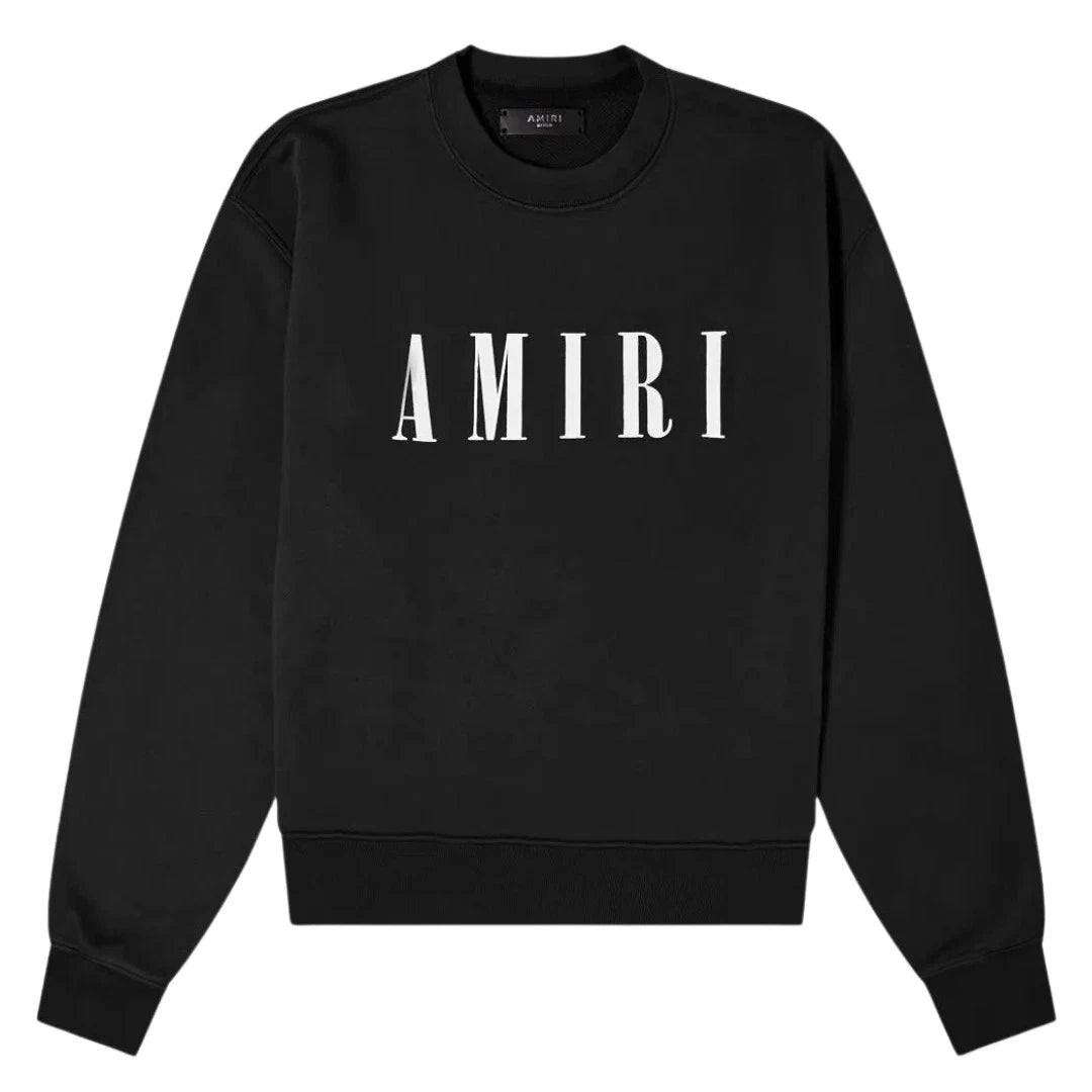 Amiri Bold Core Logo Crewneck Black-Hoodies-Empxre Boutique