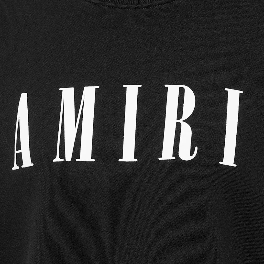 Amiri Bold Core Logo Crewneck Black-Hoodies-Empxre Boutique