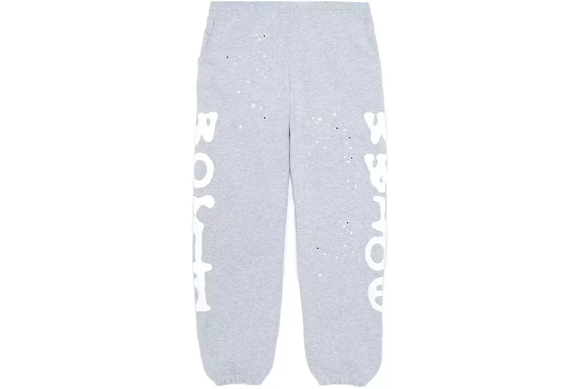 Sp5der Beluga Sweatpants Heather Grey-Empxre Boutique
