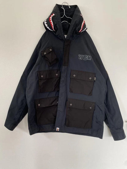 Bape Shark Nylon Military Jacket Black