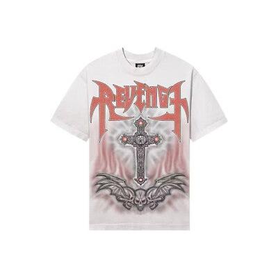 Revenge Airbrush Metal Tee Cement-Empxre Boutique