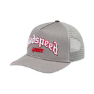 Godspeed Trucker Hat Grey Red-Empxre Boutique