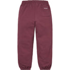 Supreme S Logo Sweatpants Maroon