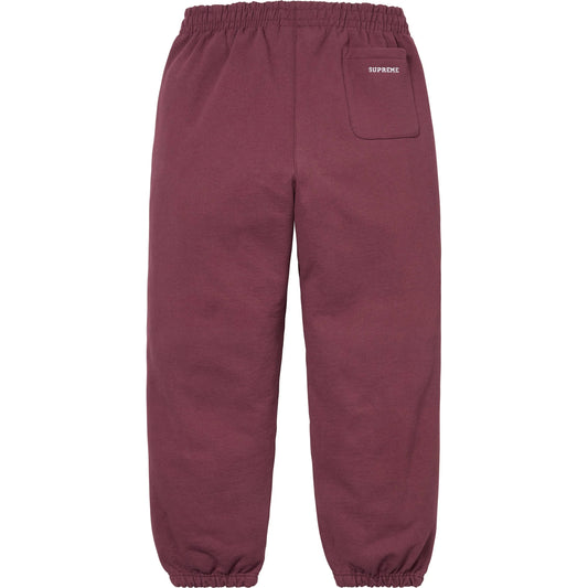 Supreme S Logo Sweatpants Maroon