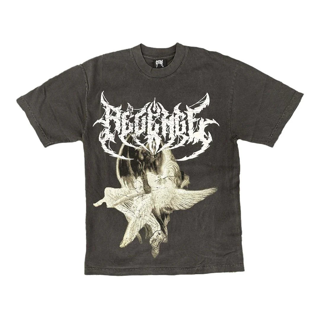 Revenge Fallen Angel Tee Vintage Black-Empxre Boutique
