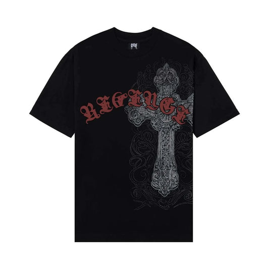 Revenge	Spike Cross Tee Black