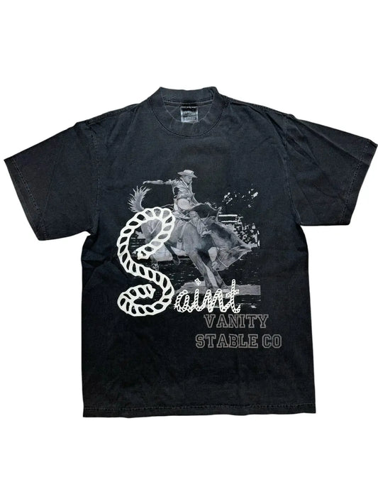 Saint Vanity Stable Tee Faded Black