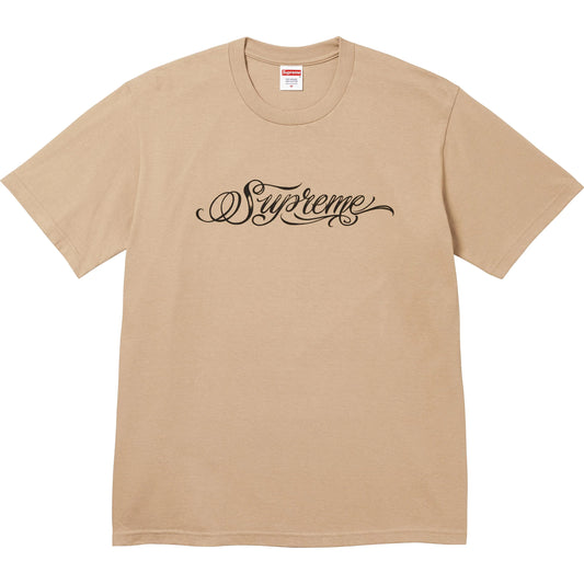 Supreme Script Tee Tan