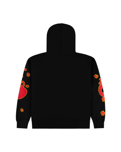 Sp5der x UY SCUTI Hoodie Black/Red-Empxre Boutique