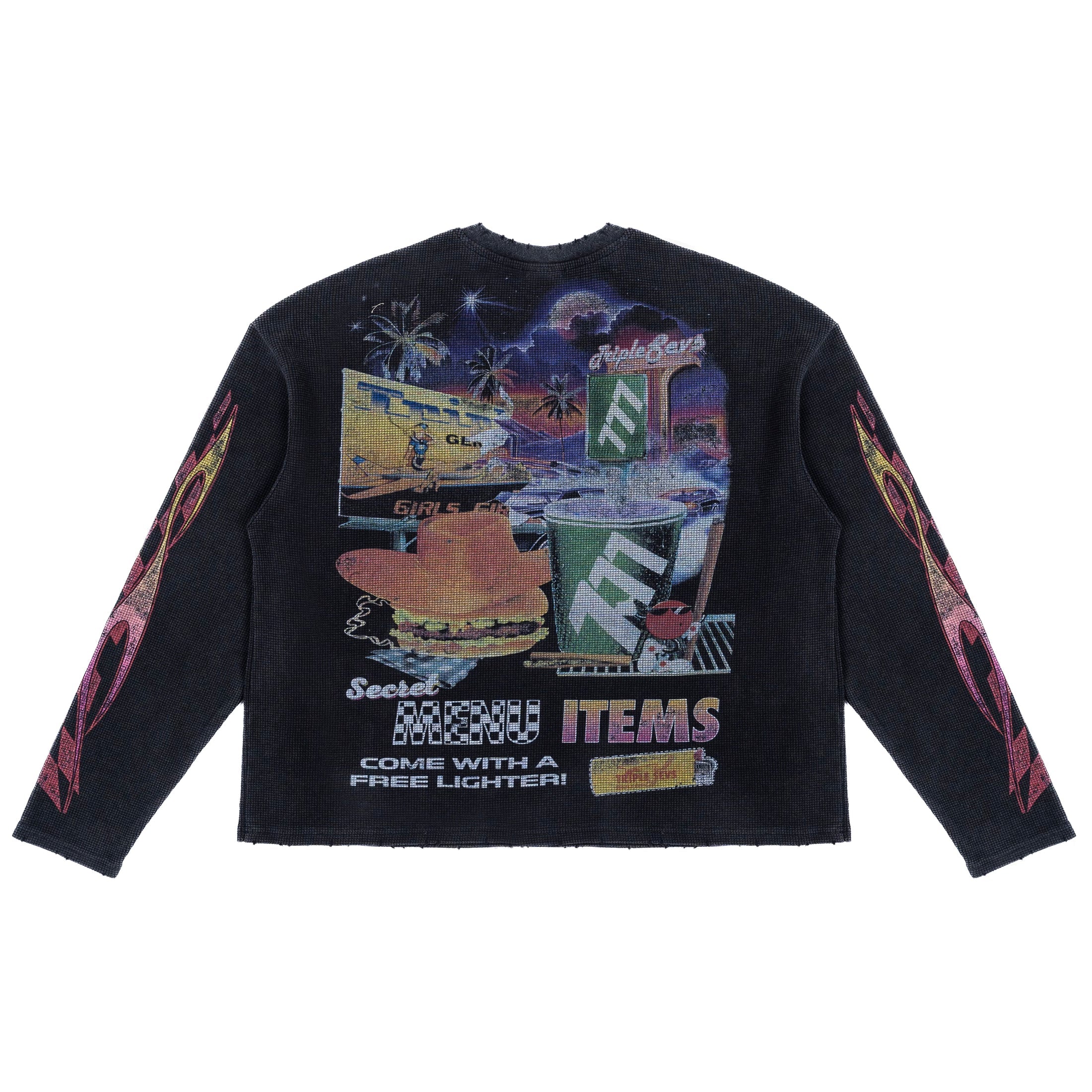 TRIPLE SEVENS BURGER JOINT WAFFLE KNIT-Empxre Boutique
