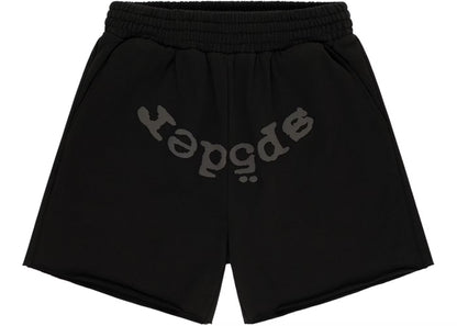 Sp5der OG Web V2 Phantom Sweatshort Black