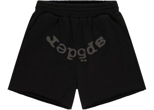 Sp5der OG Web V2 Phantom Sweatshort Black