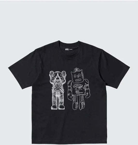 KAWS x Warhol Graphic Tee Black/White