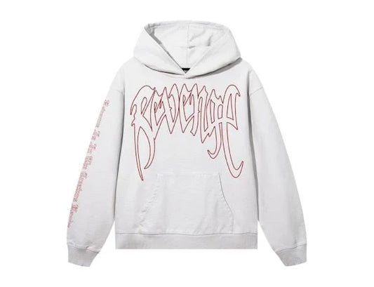 Revenge XXXTentacion Kill Outline Hoodie Cement Red