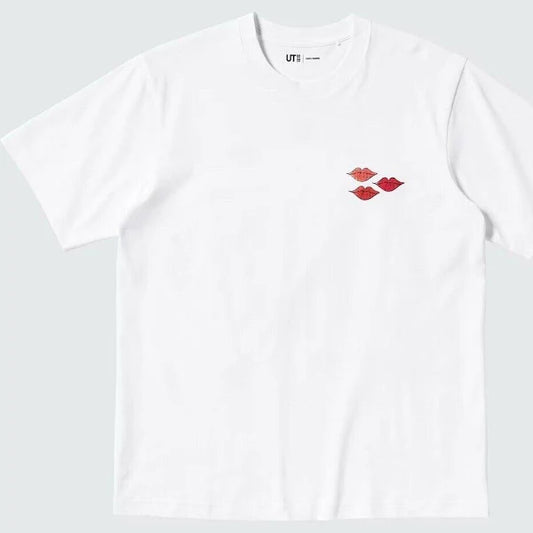 KAWS x Warhol Graphic Tee White Pink