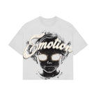 Mixed Emotions White “Pearl” Cropped Tee-Empxre Boutique