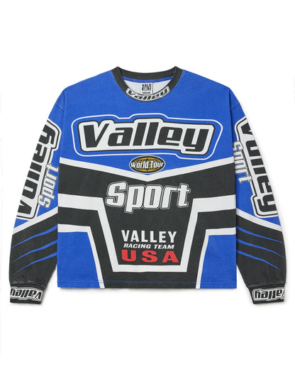 Vale Forever Racing Motocross Long Sleeve Tee Blue