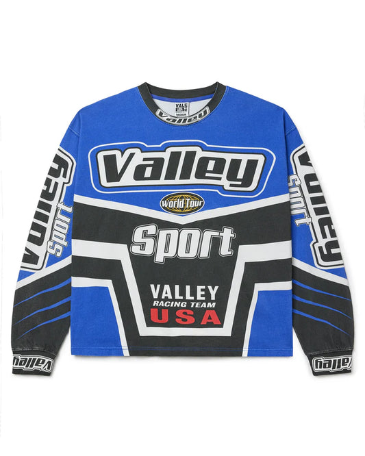Vale Forever Racing Motocross Long Sleeve Tee Blue