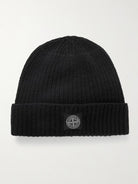 Stone Island Black Beanie